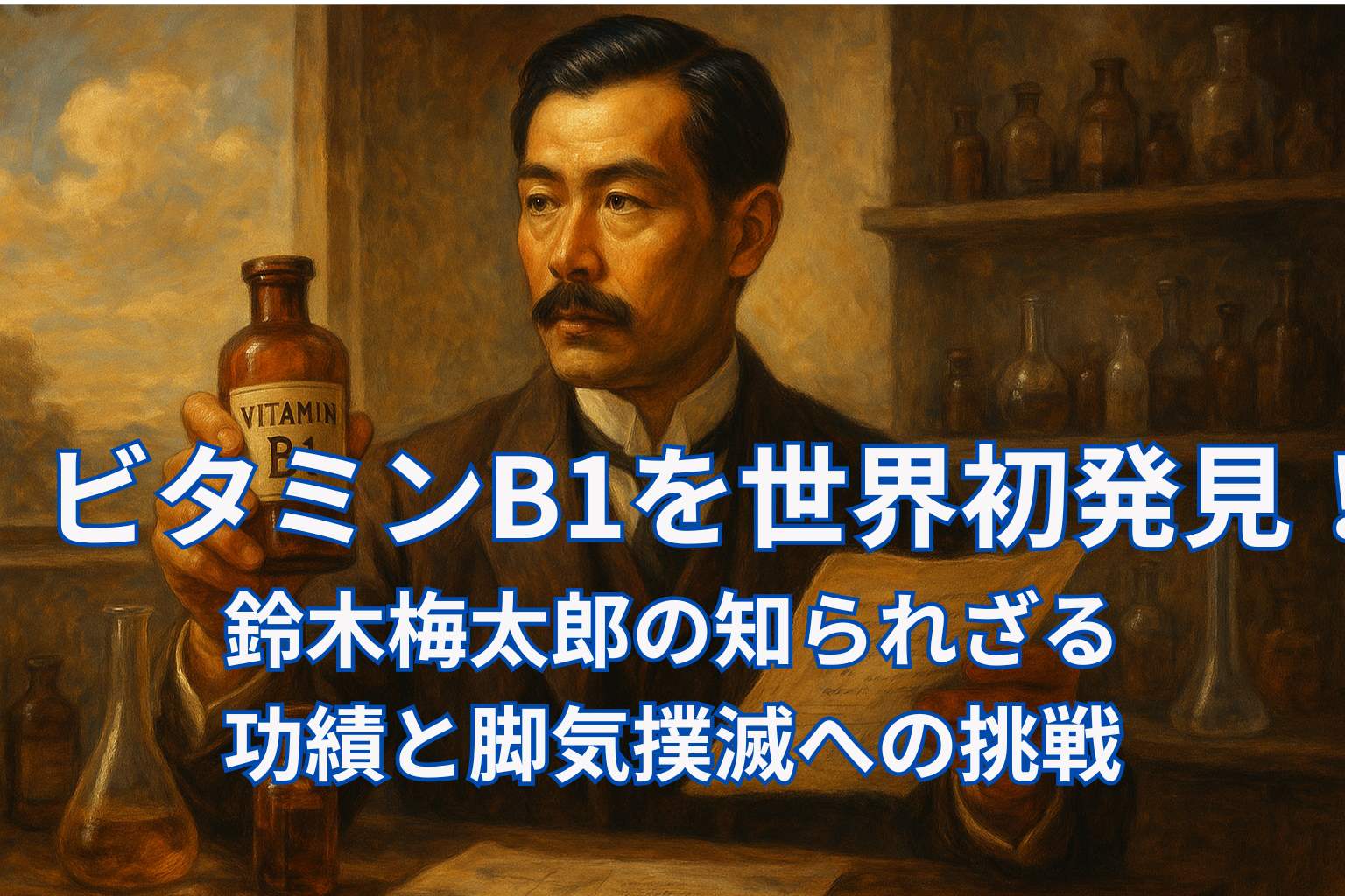 ビタミンB1を世界初発見！鈴木梅太郎の知られざる功績と脚気撲滅への挑戦